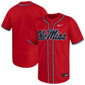 Red Ole Miss Rebels Limited Baseball Jersey product image 1, provided for visual reference and product detail review