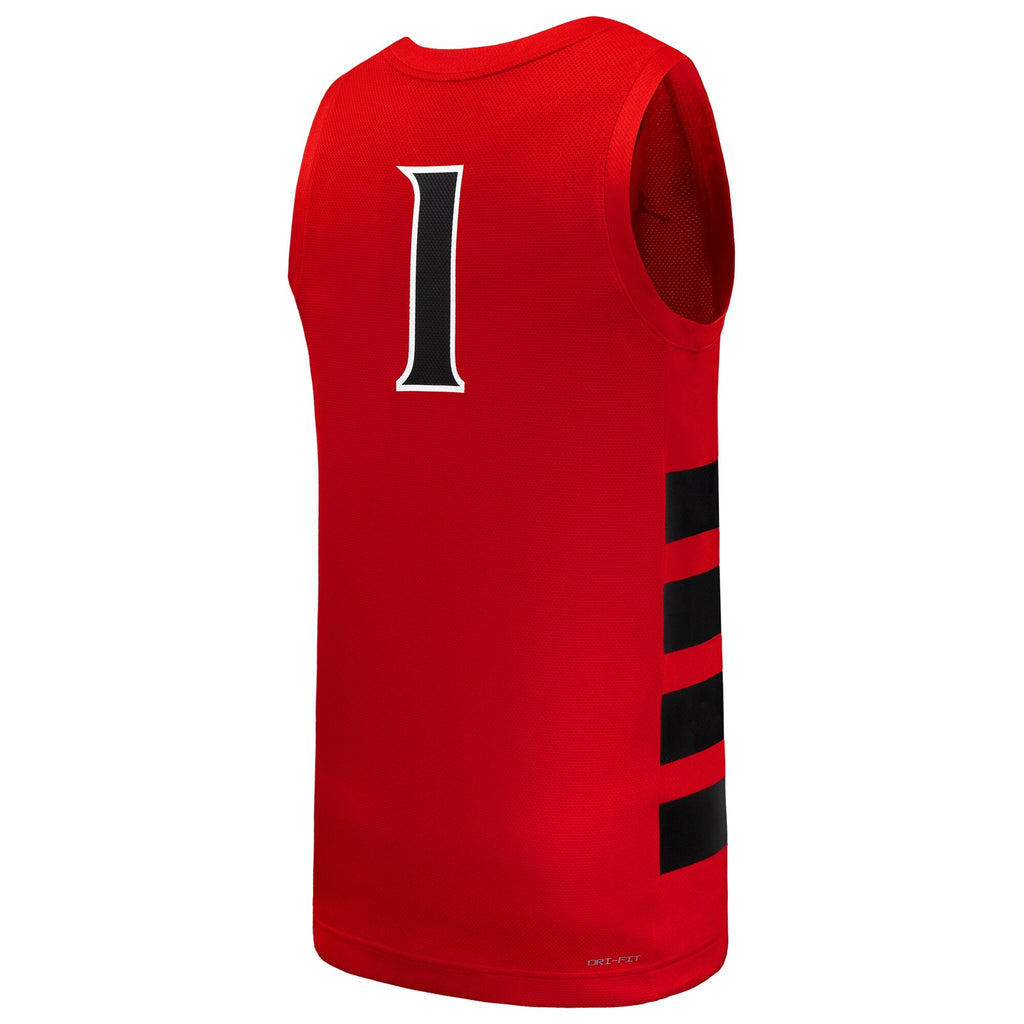 #1 Red Cincinnati Bearcats Replica Basketball Jersey product image 4, provided for visual reference and product detail review