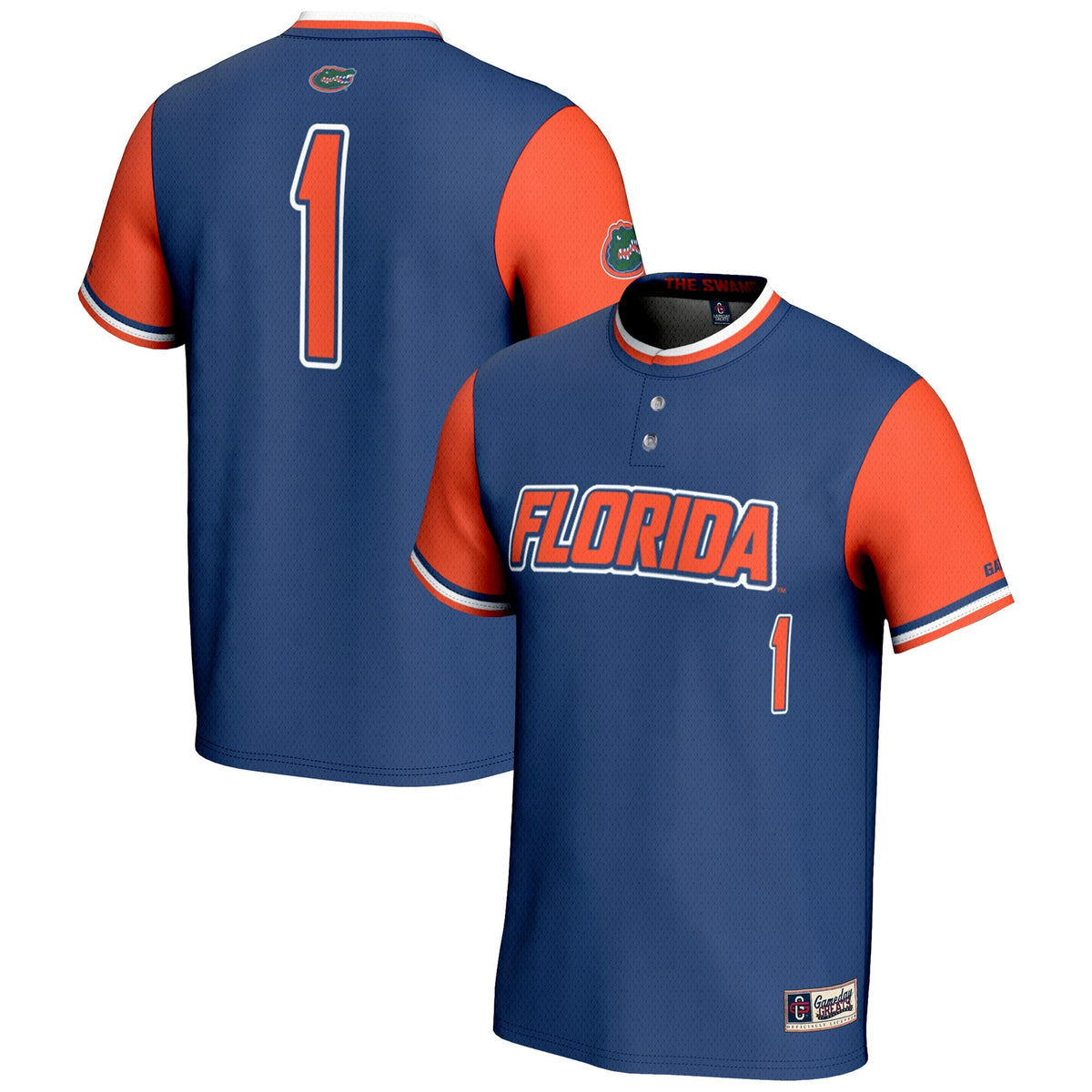#1 Florida Gators Lightweight Softball Jersey - Royal product image 1, provided for visual reference and product detail
