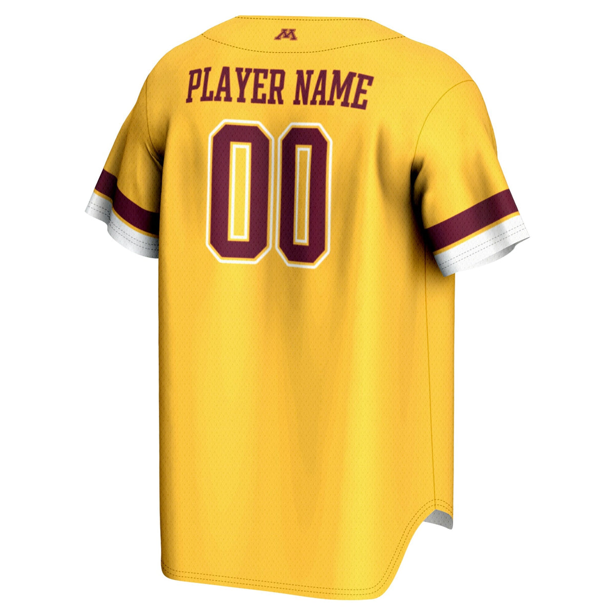 Minnesota Golden Gophers NIL Pick-A-Player Lightweight Baseball Jersey - Gold product image 4, provided for visual reference