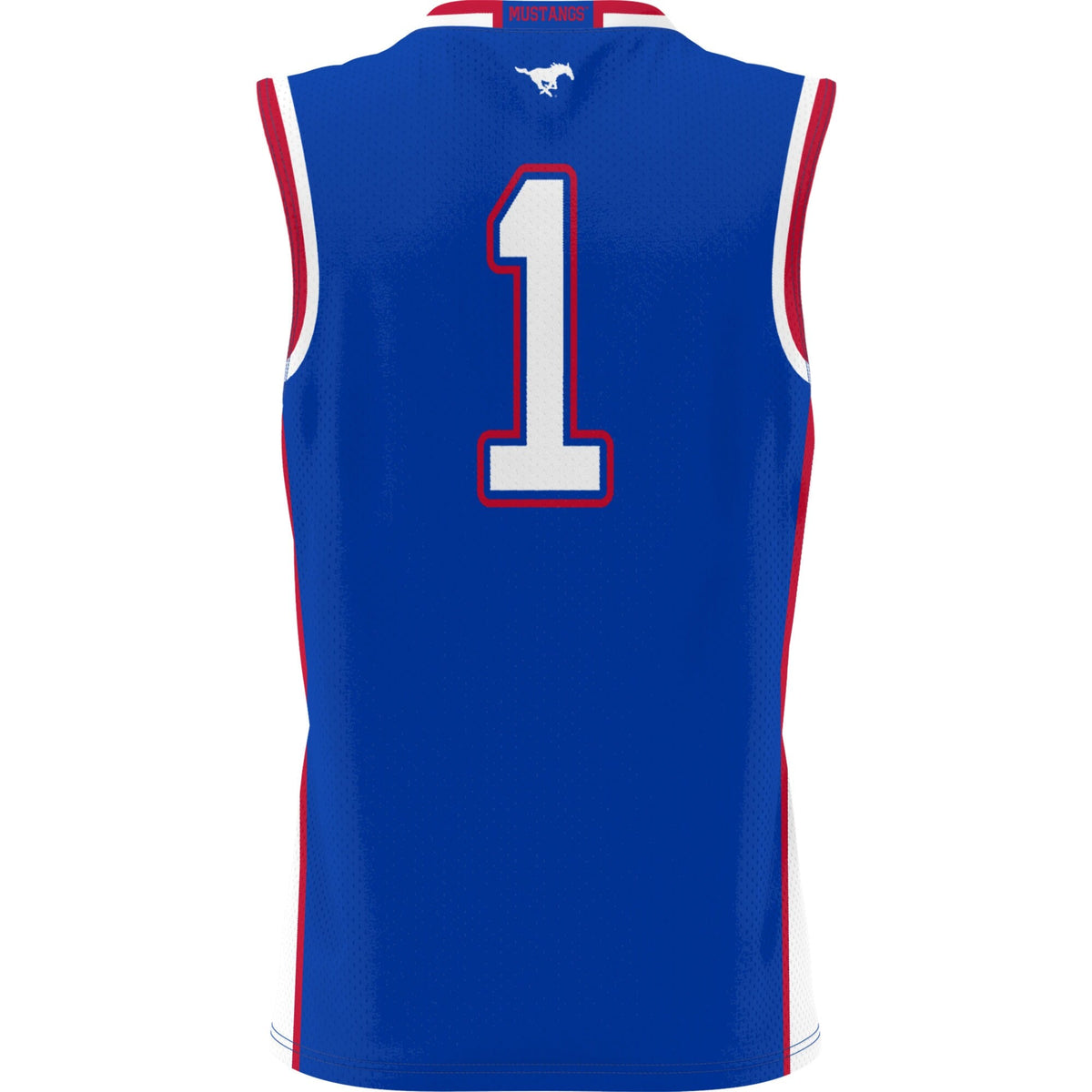 #1 SMU Mustangs Lightweight Basketball Jersey - Royal product image 4, provided for visual reference and product detail