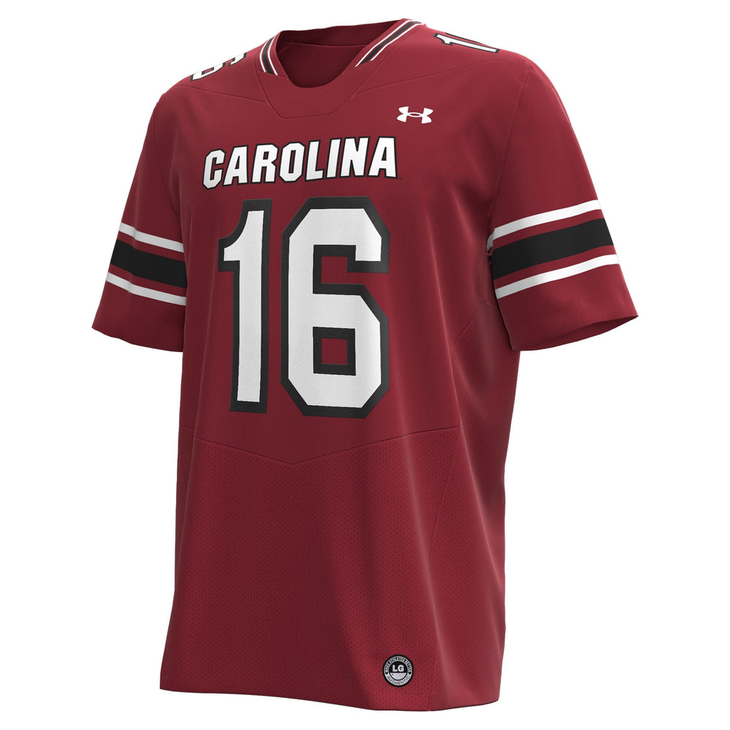 LaNorris Sellers South Carolina Gamecocks NIL Football Replica Player Jersey - Garnet product image 3, provided for visual