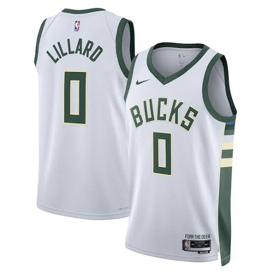 Damian Lillard Milwaukee Bucks Official NBA Nike Jersey product image 1