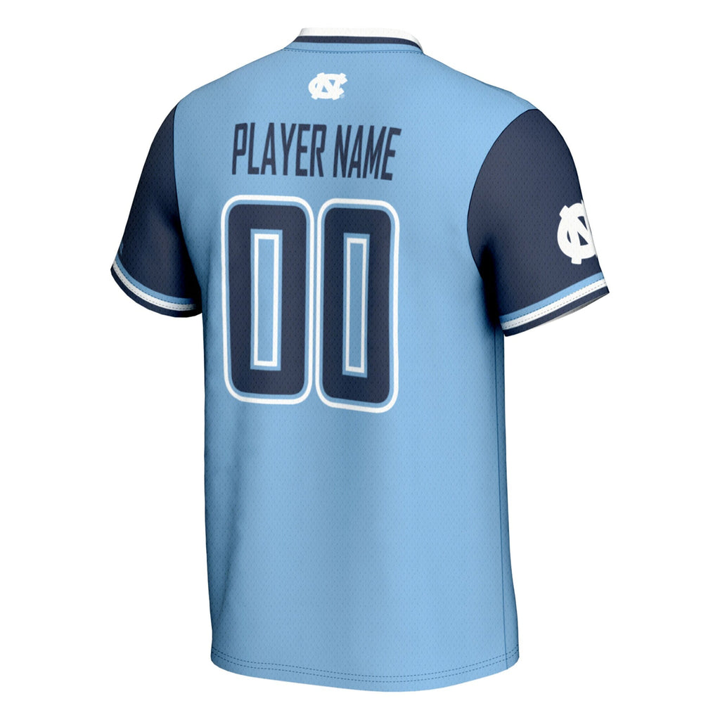 North Carolina Tar Heels NIL Pick-A-Player Softball Lightweight Jersey - Carolina Blue product image 4, provided for visual