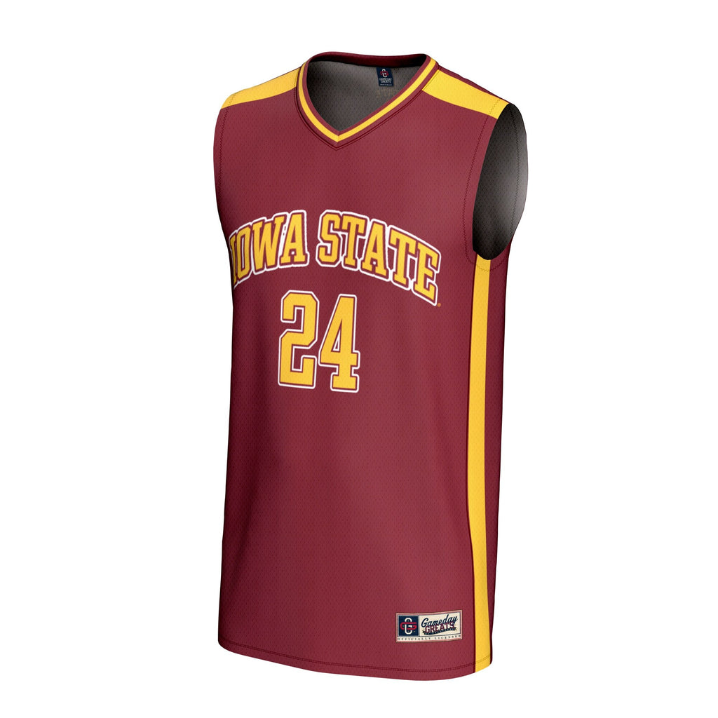 #24 Iowa State Cyclones Lightweight Collegiate Basketball Fashion Jersey - Cardinal product image 3, provided for visual