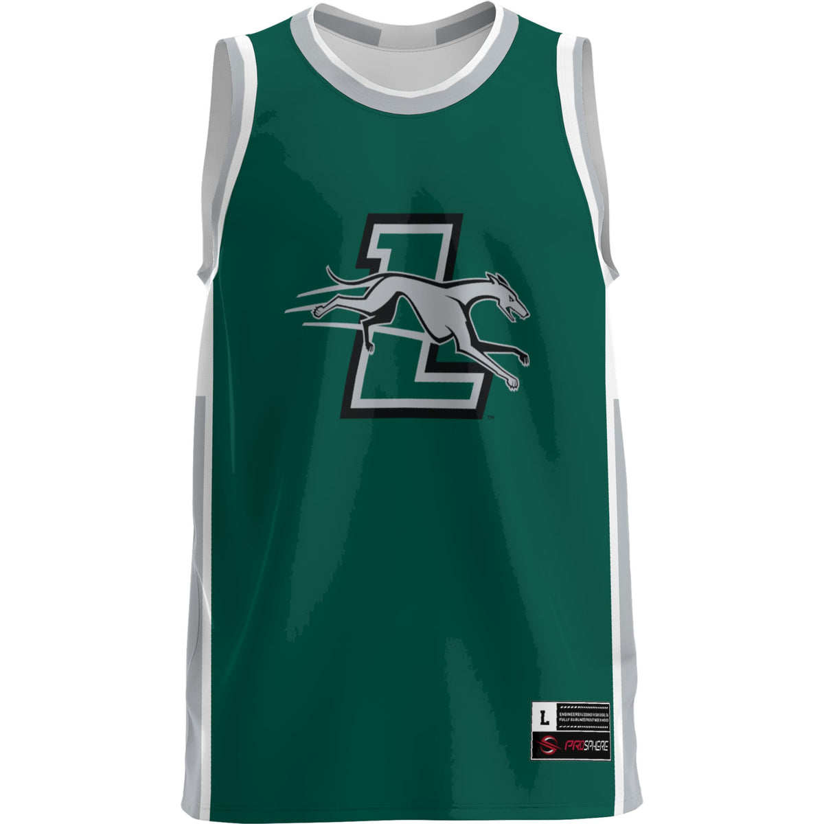 Loyola Greyhounds Lightweight Basketball Jersey - Green product image 3, provided for visual reference and product detail