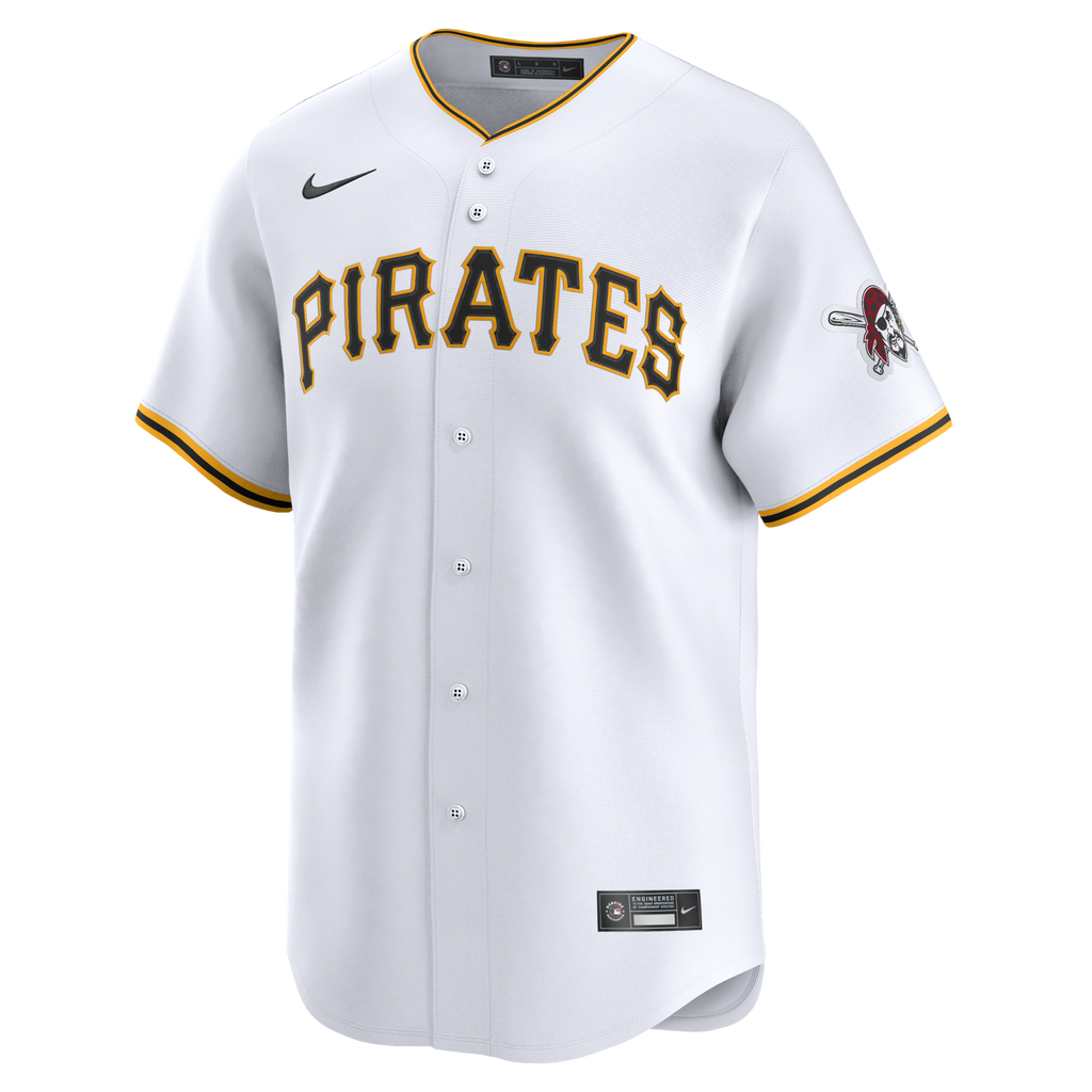 Pittsburgh Pirates White Home Limited Jersey product image 2, provided for visual reference and product detail review