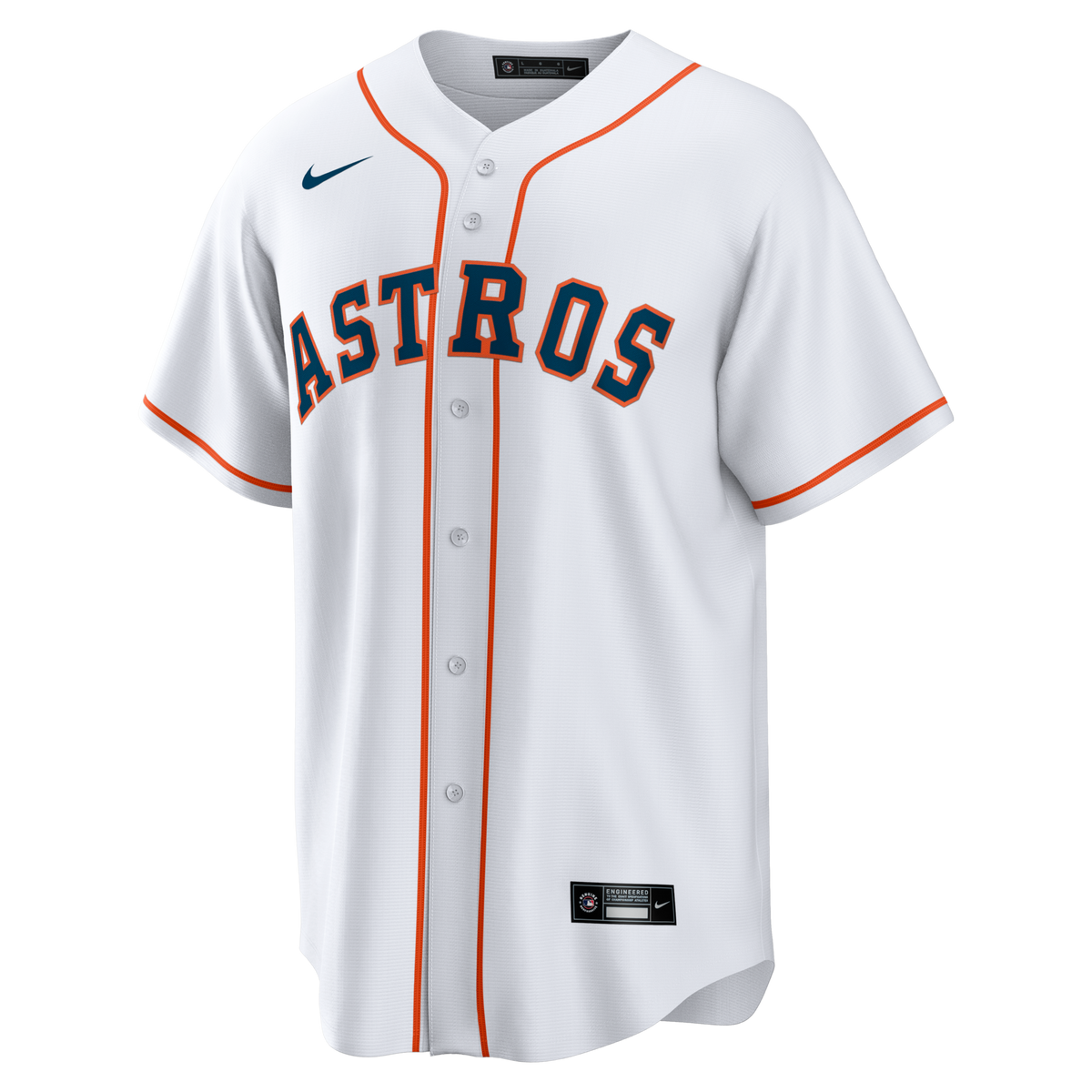 Houston Astros White Home Big & Tall Replica Jersey product image 3, provided for visual reference and product detail review