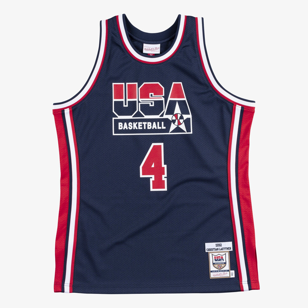 USA Basketball Authentic Jersey Christian Laettner 1992 product image 1, provided for visual reference and product detail