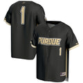 #1 Purdue Boilermakers Lightweight Baseball Jersey - Gold product image 1, provided for visual reference and product detail