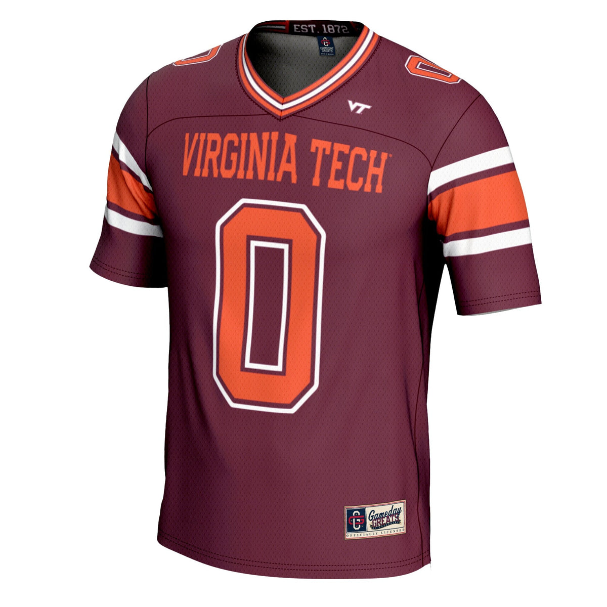 #0 Virginia Tech Hokies Football Jersey - Maroon product image 3, provided for visual reference and product detail review