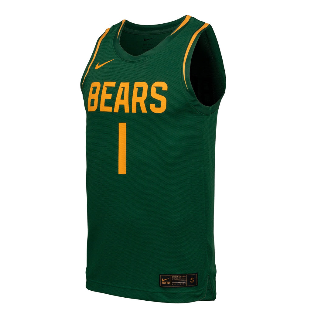 Baylor Bears Replica Basketball Jersey - Green product image 3, provided for visual reference and product detail review
