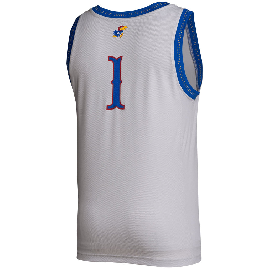 # Gray Kansas Jayhawks Swingman Jersey product image 4, provided for visual reference and product detail review