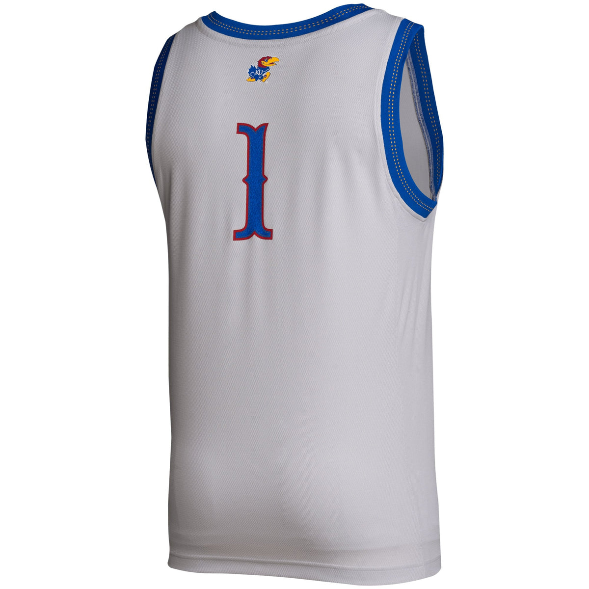 # Gray Kansas Jayhawks Swingman Jersey product image 4, provided for visual reference and product detail review