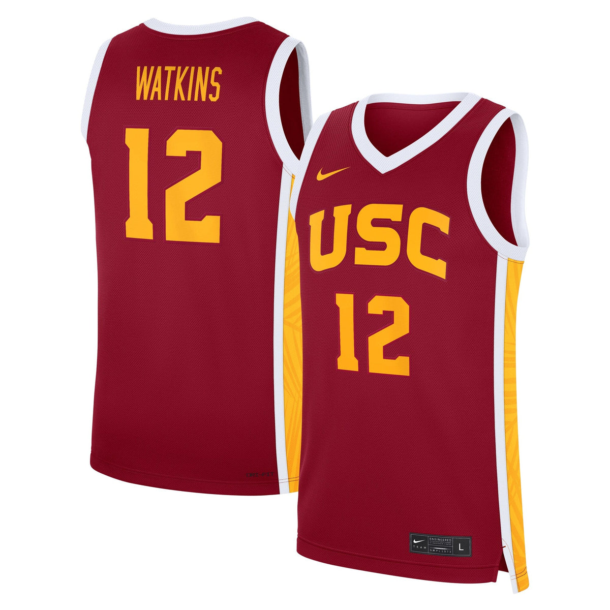 JuJu Watkins Cardinal USC Trojans Road Replica Basketball Jersey product image 1, provided for visual reference and product