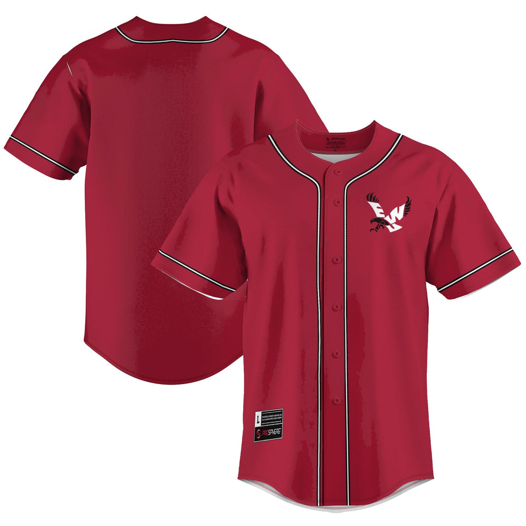 Eastern Washington Eagles Lightweight Baseball Jersey - Red product image 1, provided for visual reference and product