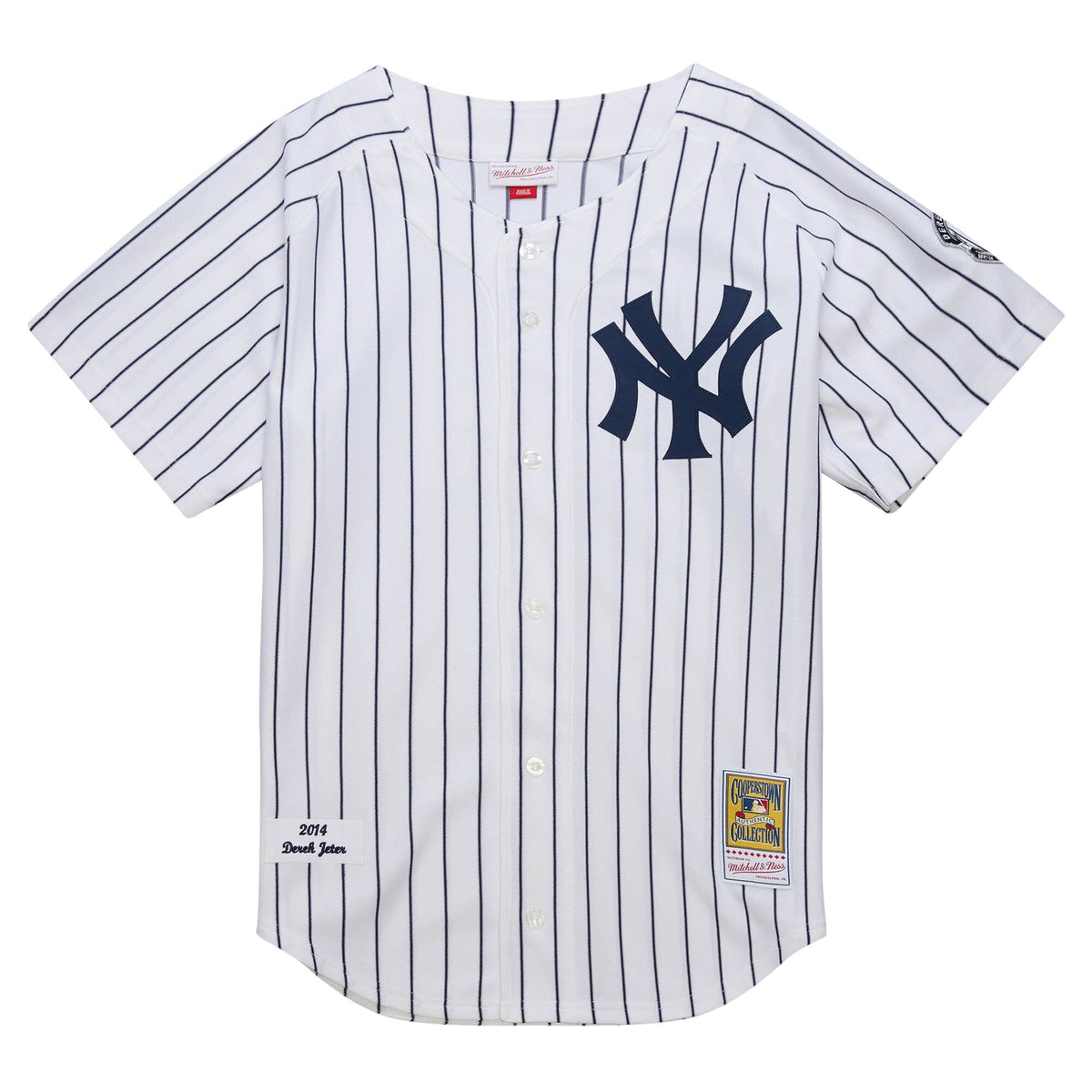 New York Yankees Derek Jeter White 2014 Cooperstown Collection Authentic Throwback Jersey product image 3, provided for
