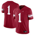 #1 Oklahoma Sooners Throwback Alternate Game Jersey - Crimson product image 1, provided for visual reference and product