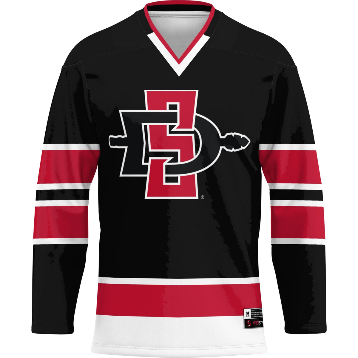 San Diego State Aztecs Hockey Jersey - Black product image 3, provided for visual reference and product detail review