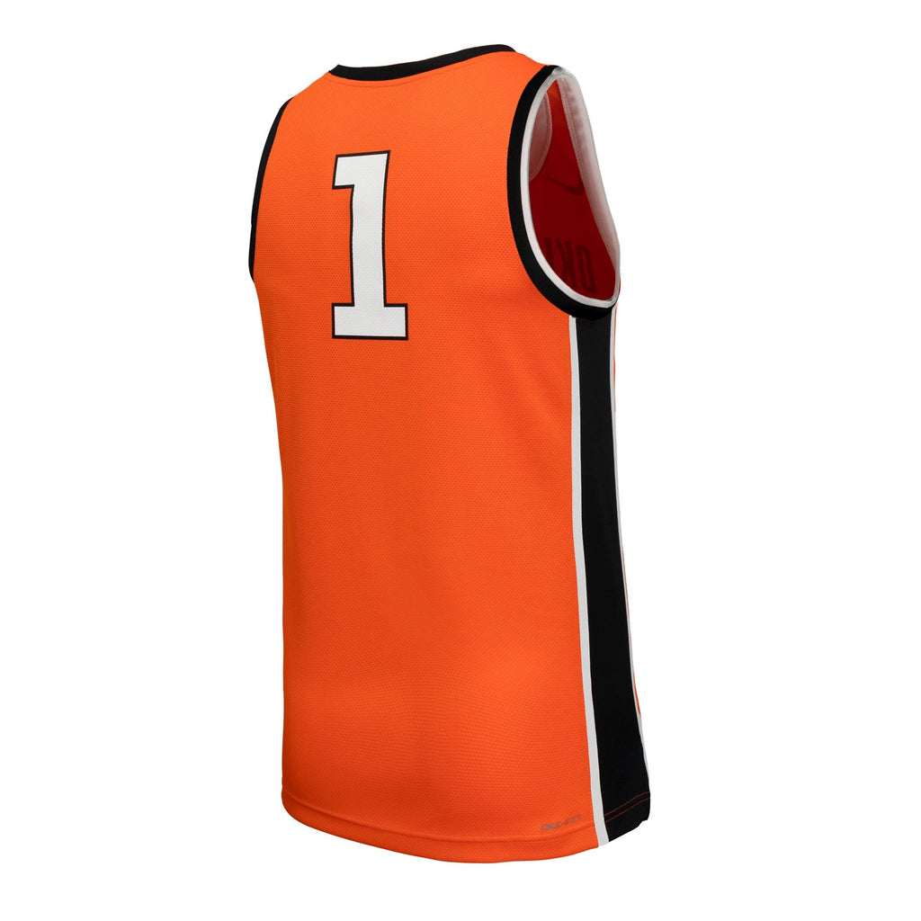 #1 Oklahoma State Cowboys Replica Basketball Jersey - Orange product image 4, provided for visual reference and product
