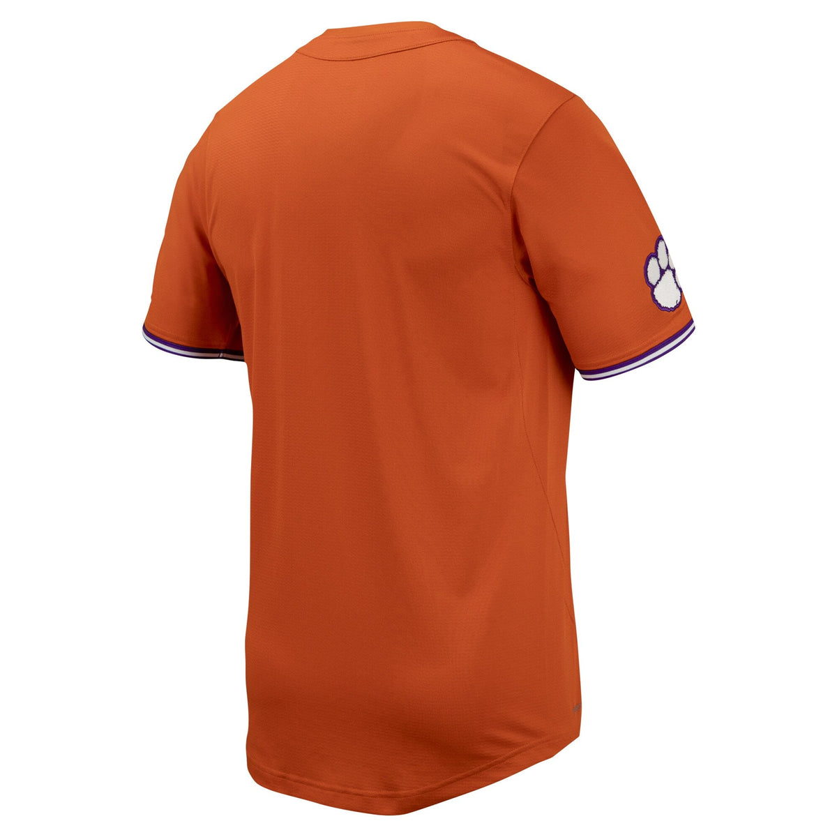 Orange Clemson Tigers Replica Full-Button Baseball Jersey product image 4, provided for visual reference and product detail