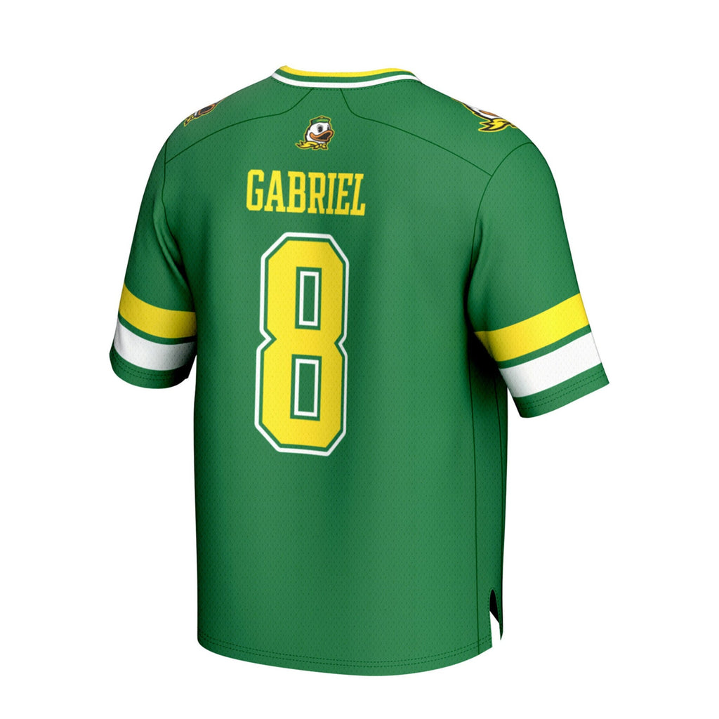 Dillon Gabriel Oregon Ducks NIL Football Fashion Jersey - Green product image 4, provided for visual reference and product