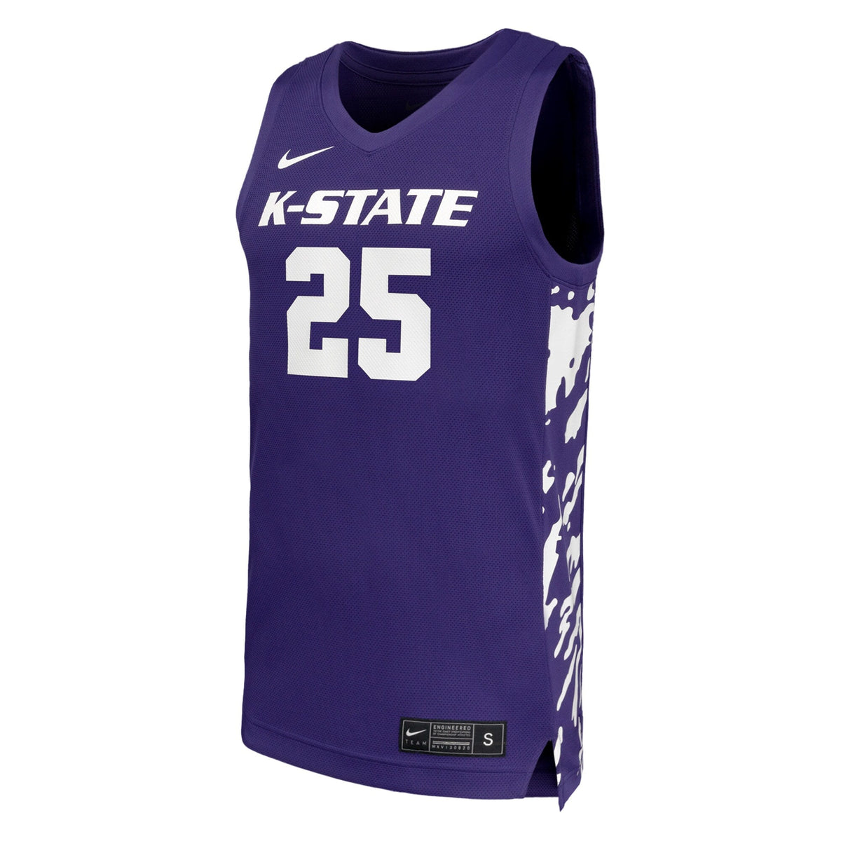#25 Kansas State Wildcats Replica Basketball Jersey - Purple product image 3, provided for visual reference and product