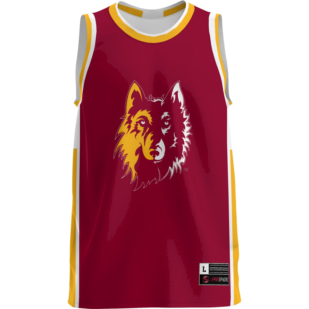 Northern State University Wolves Lightweight Basketball Jersey - Maroon product image 3, provided for visual reference and