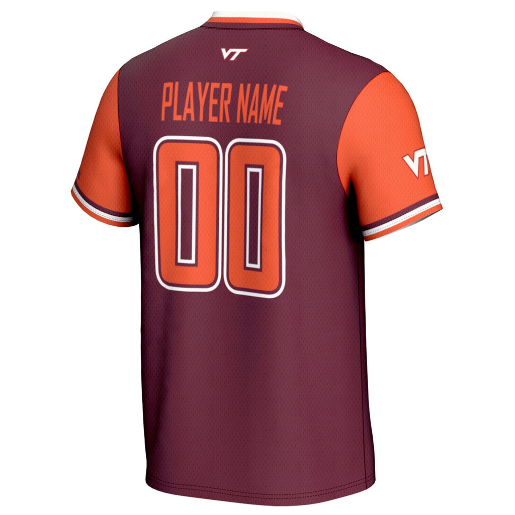 Virginia Tech Hokies NIL Pick-A-Player Lightweight Softball Jersey - Maroon product image 4, provided for visual reference