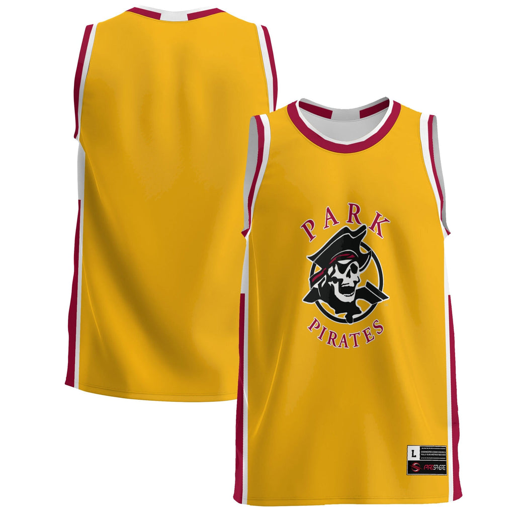Park Pirates Lightweight Basketball Jersey - Gold product image 2, provided for visual reference and product detail review