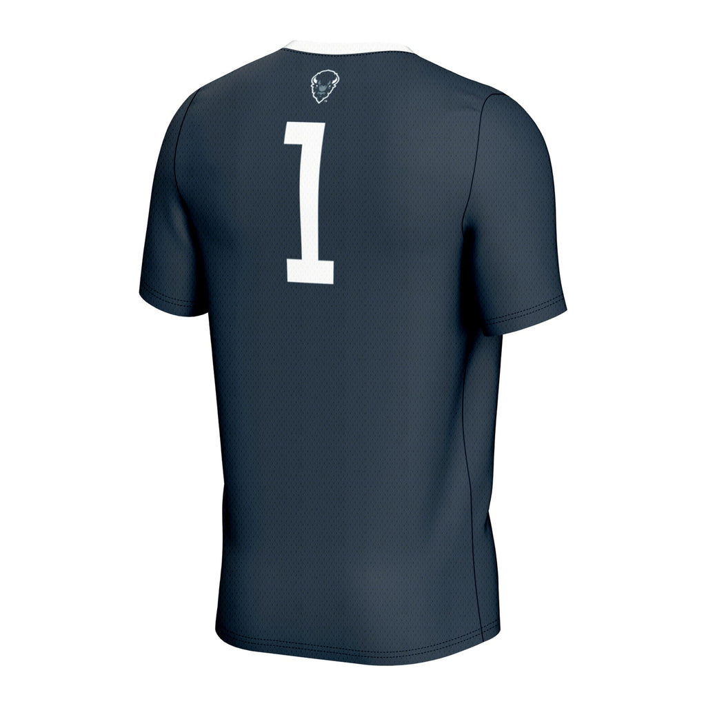 #1 Howard Bison Lightweight Soccer Fashion Jersey - Navy product image 4, provided for visual reference and product detail