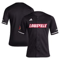Black Louisville Cardinals Replica Baseball Jersey product image 1, provided for visual reference and product detail review