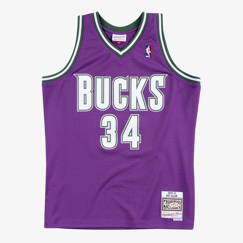 Milwaukee Bucks Swingman Jersey Road Ray Allen 2000-01 product image 2, provided for visual reference and product detail
