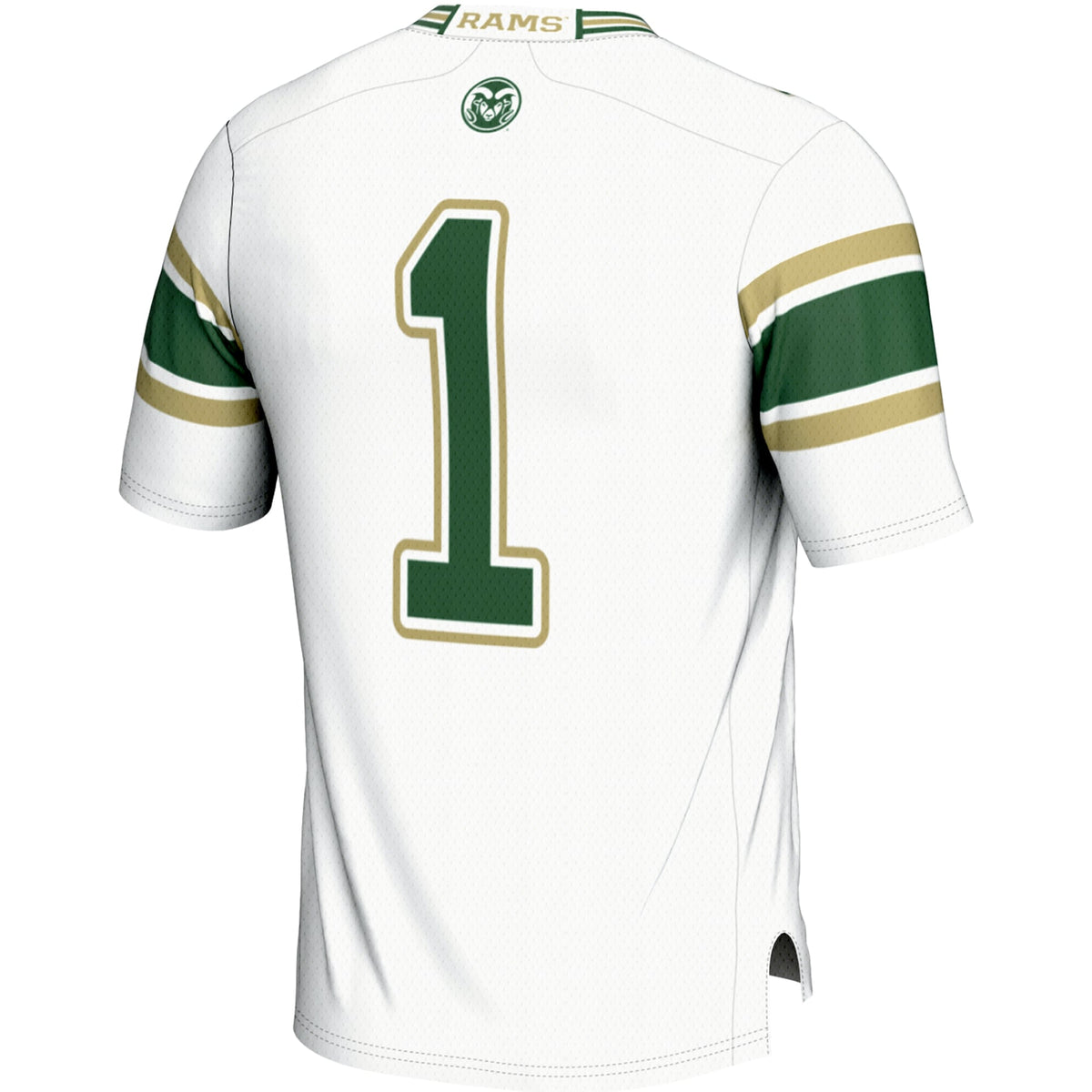 #1 Colorado State Rams Endzone Football Jersey - White product image 4, provided for visual reference and product detail