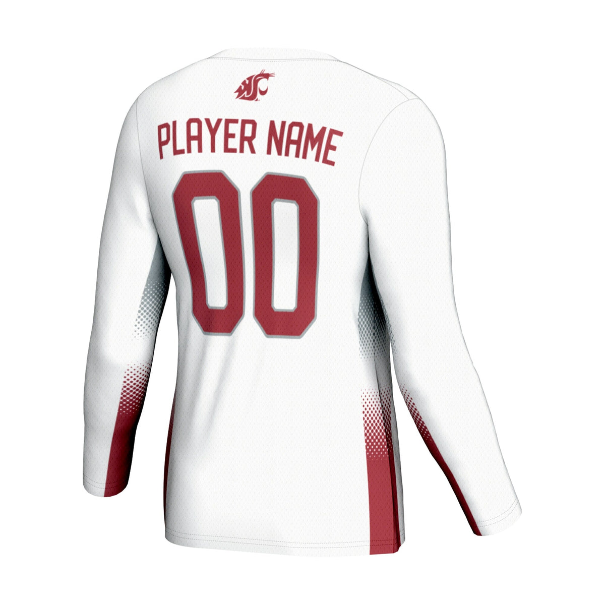 Washington State Cougars Adult NIL Lightweight Volleyball Jersey - White product image 4, provided for visual reference and