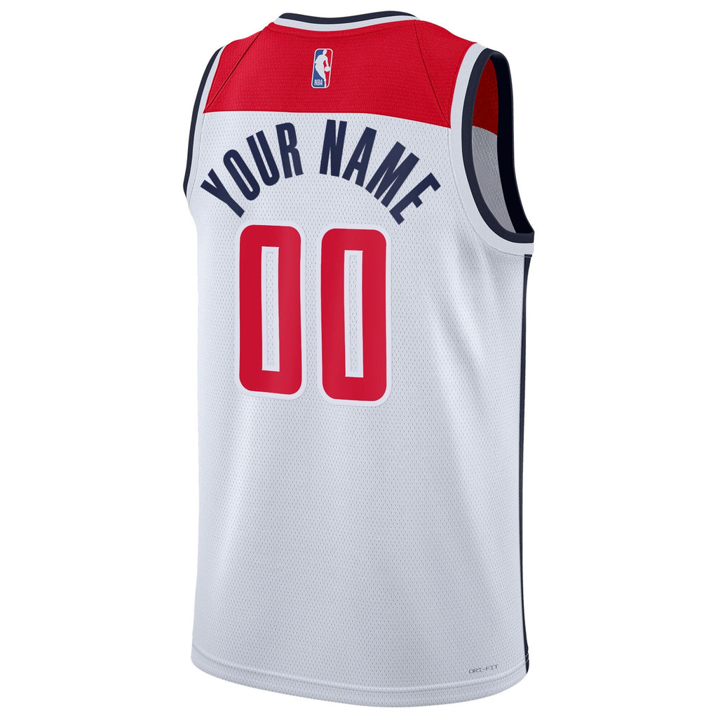 Washington Wizards Association Swingman Jersey - Custom product image 3, provided for visual reference and product detail