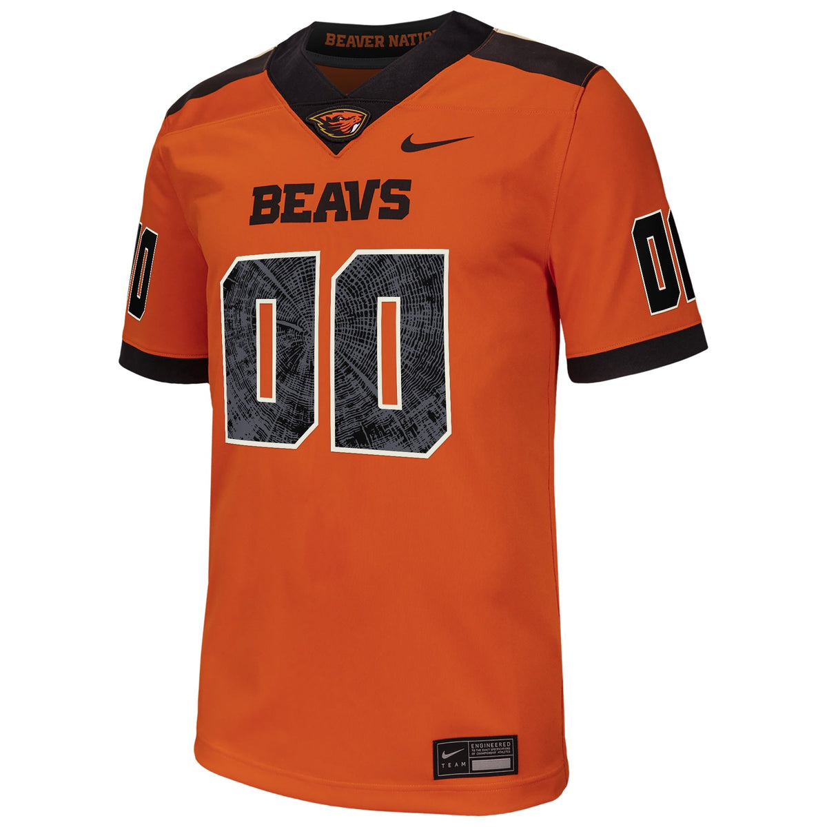 Oregon State Beavers Custom Football Game Jersey - Orange product image 3, provided for visual reference and product detail