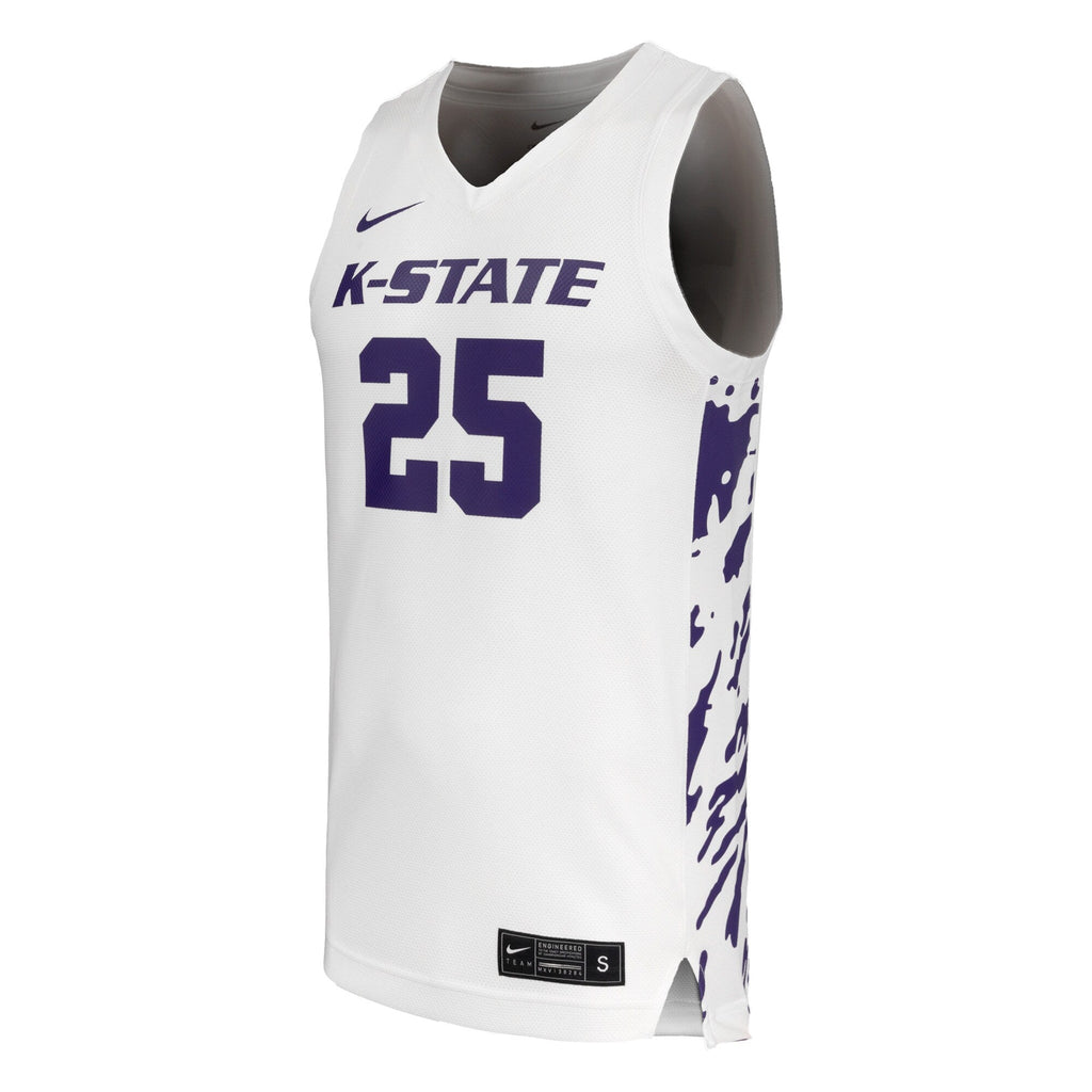 #25 Kansas State Wildcats Replica Basketball Jersey - White product image 3, provided for visual reference and product