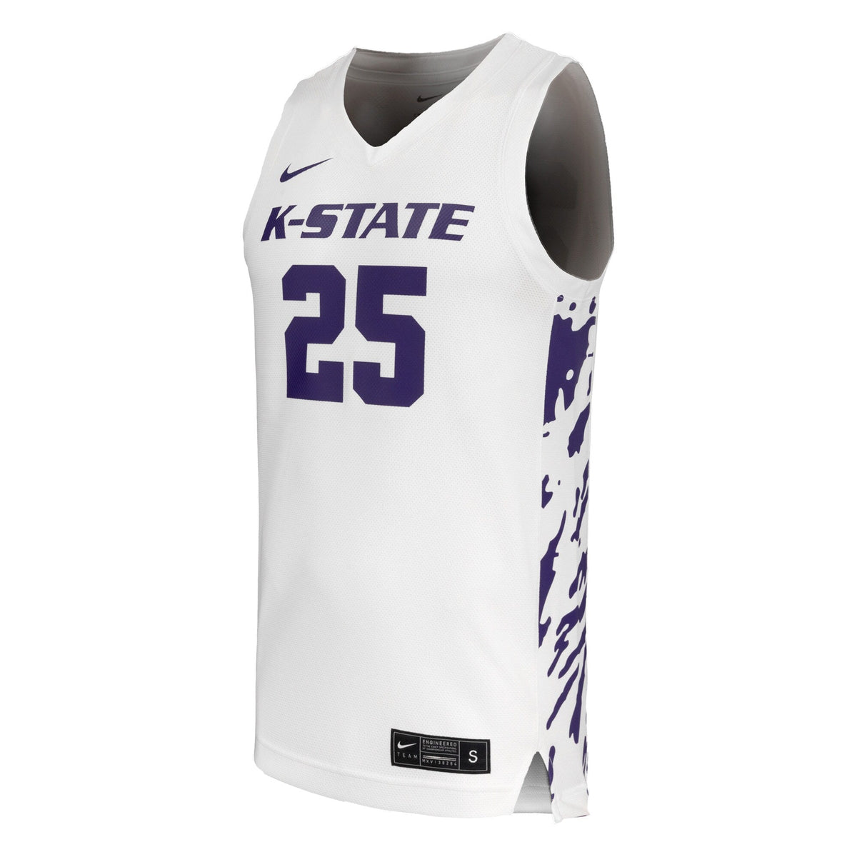 #25 Kansas State Wildcats Replica Basketball Jersey - White product image 3, provided for visual reference and product