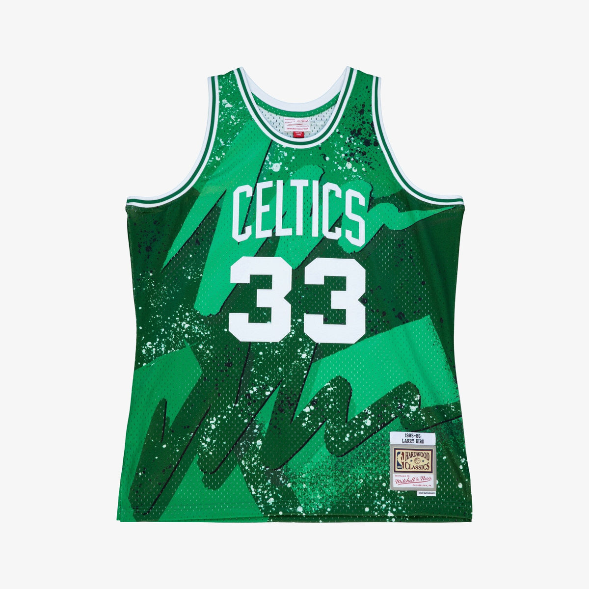Boston Celtics Larry Bird 1985 Hyper Hoops Swingman Jersey - Green product image 3, provided for visual reference and