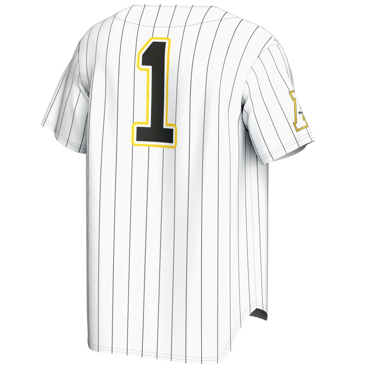 #1 Appalachian State Mountaineers Lightweight Baseball Jersey - White product image 4, provided for visual reference and
