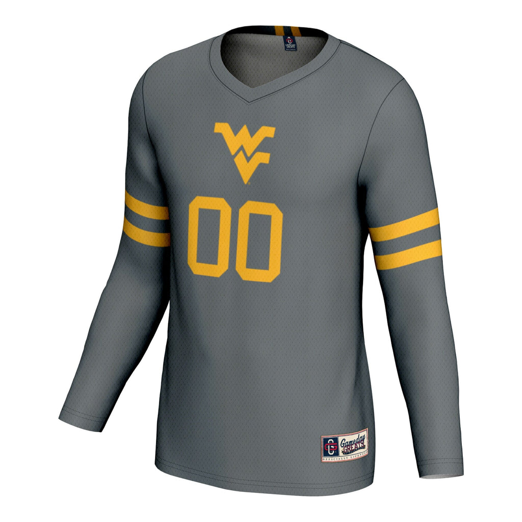 West Virginia Mountaineers NIL Pick-A-Player Lightweight Volleyball Jersey - Gray product image 3, provided for visual