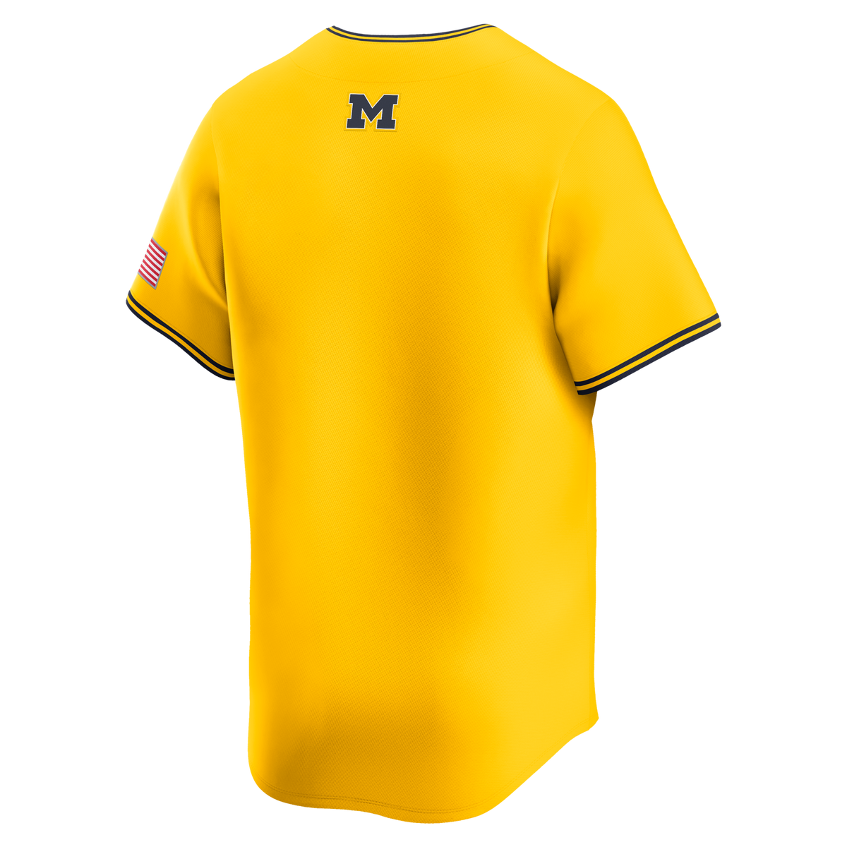 Maize Michigan Wolverines Alternate Limited Baseball Jersey product image 4, provided for visual reference and product