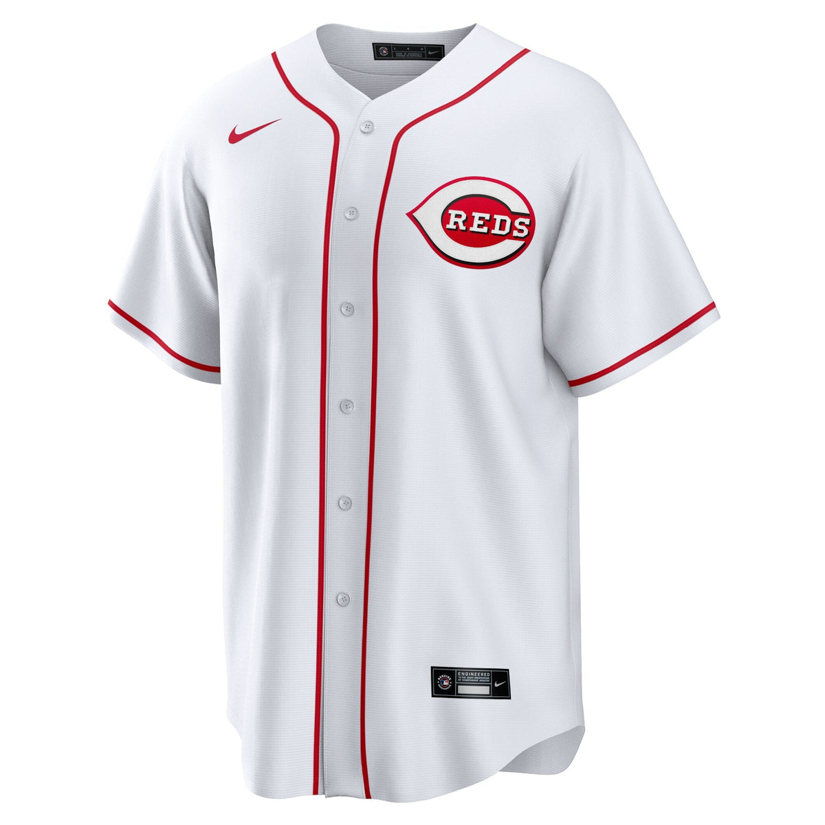 Cincinnati Reds Christian Encarnacion-Strand White Home Replica Jersey product image 3, provided for visual reference and