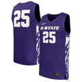 #25 Kansas State Wildcats Replica Basketball Jersey - Purple product image 1, provided for visual reference and product