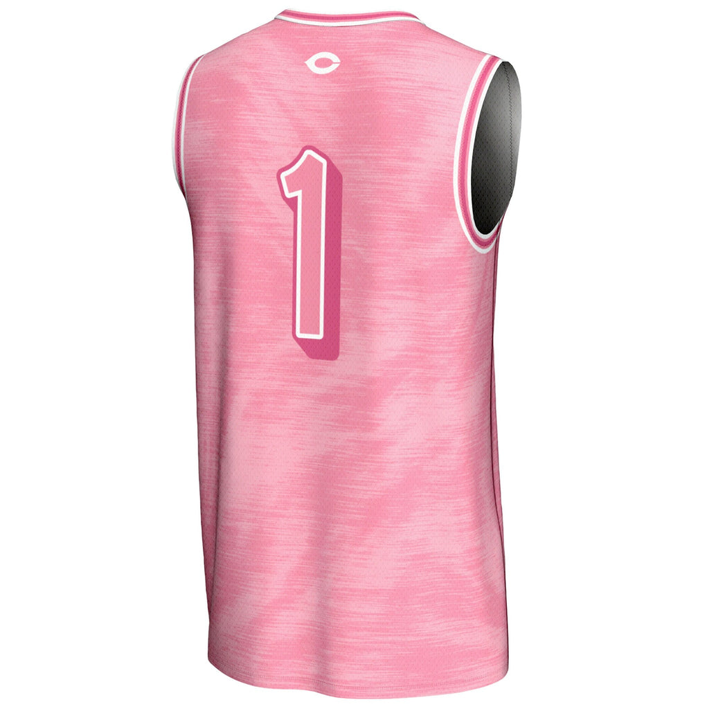 #1 UChicago Maroons Lightweight Basketball Fashion Jersey - Pink product image 4, provided for visual reference and product