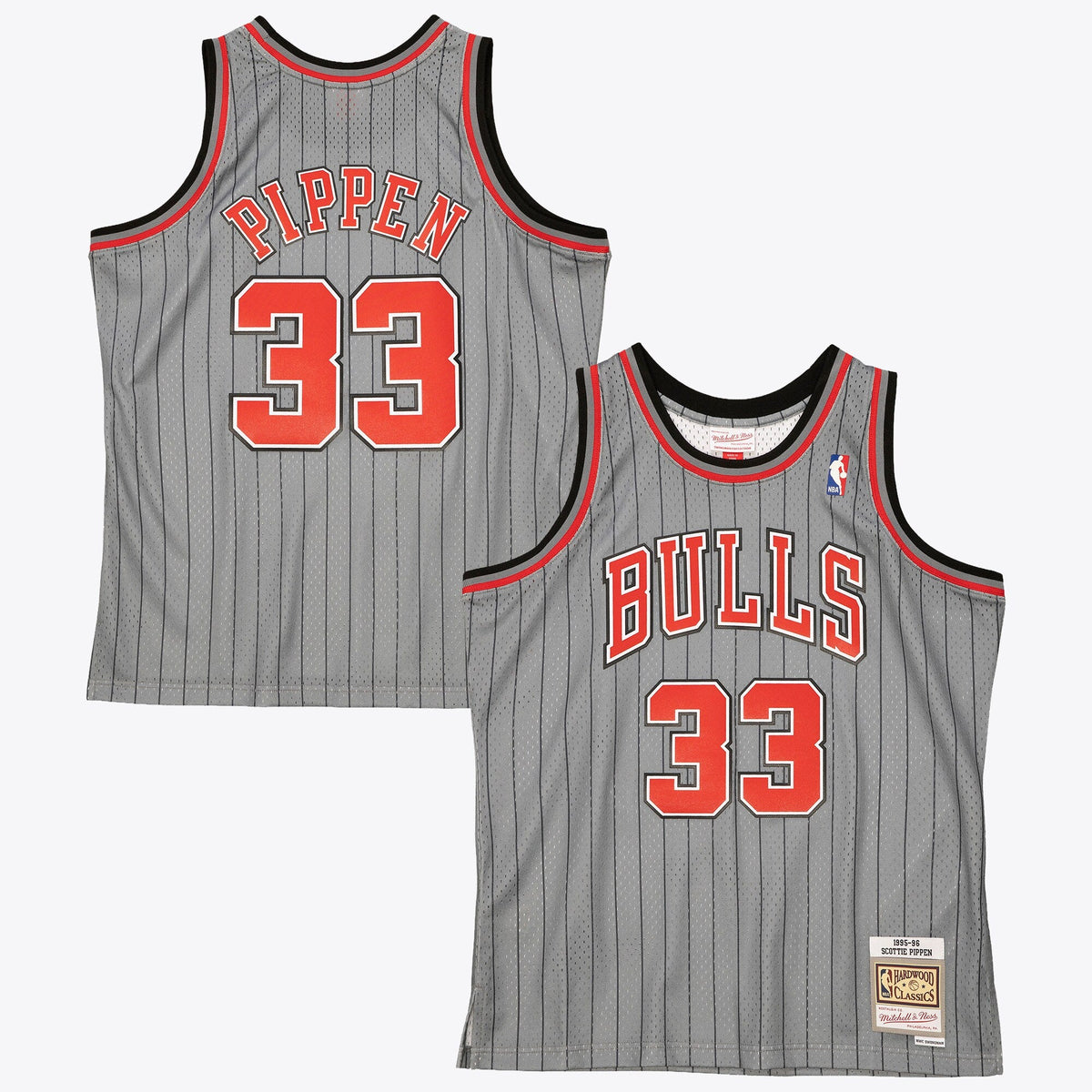 Chicago Bulls Scottie Pippen 1995 Reload Swingman Authentic Jersey - Grey product image 1, provided for visual reference and
