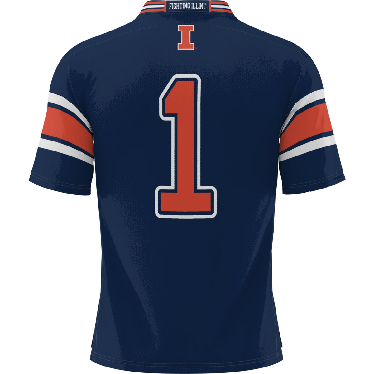#1 Illinois Fighting Illini Football Jersey - Navy product image 4, provided for visual reference and product detail review