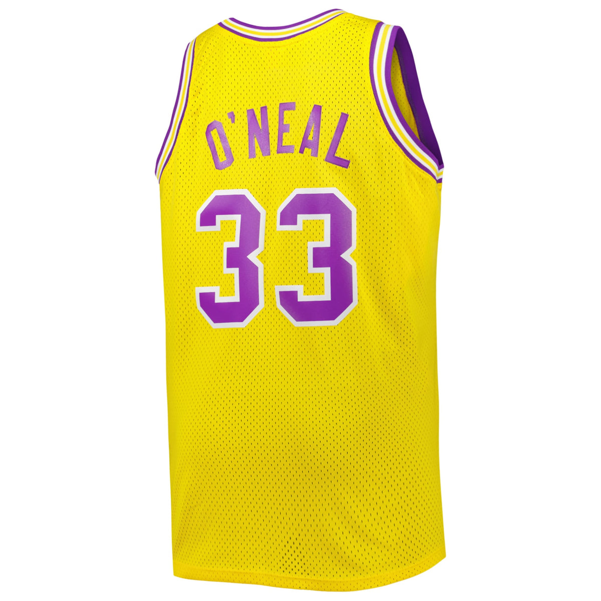 Shaquille O'Neal LSU Tigers 1990/91 Big & Tall Swingman Jersey - Gold product image 4, provided for visual reference and