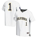 #1 Cal Bears Lightweight Baseball Jersey - White product image 1, provided for visual reference and product detail review